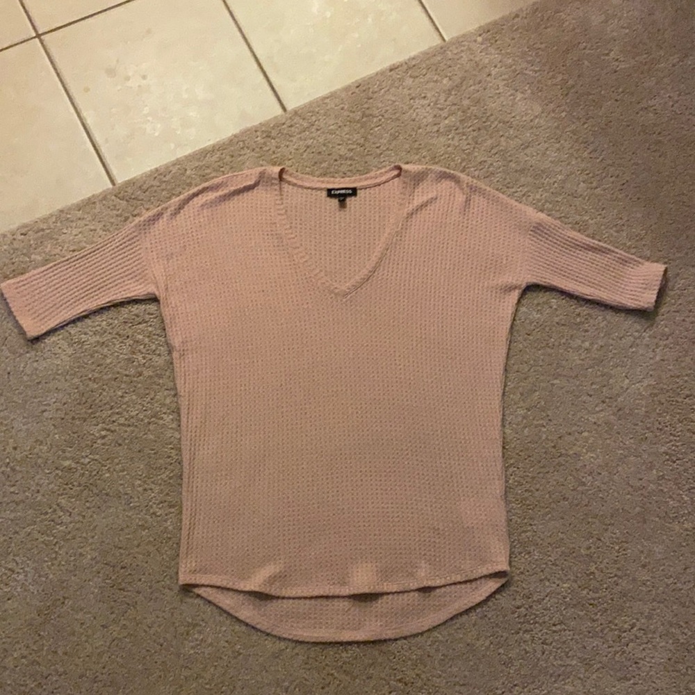Express Basic Quarter Long Sleeve